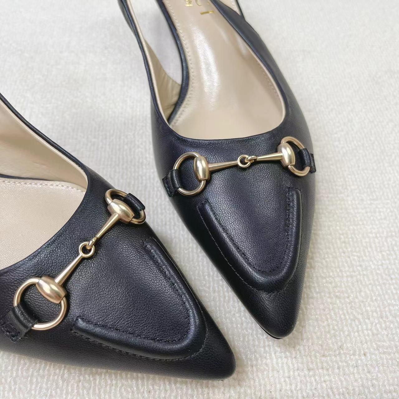 Gucci Women's Horsebit Slingback Pump - PerfectKickZ