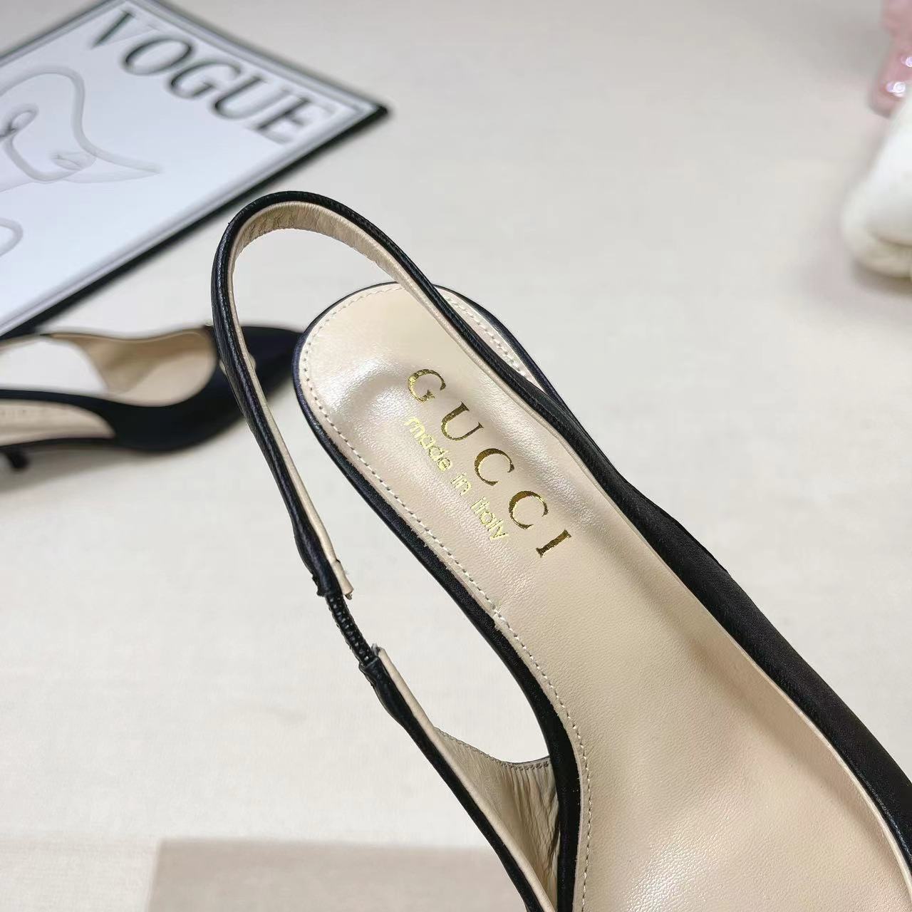 Gucci Women's Horsebit Slingback Pump - PerfectKickZ