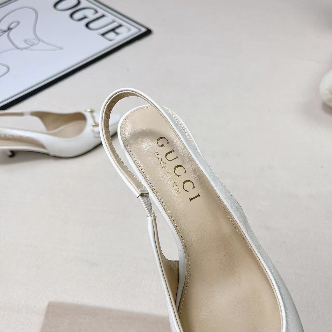Gucci Women's Horsebit Slingback Pump - PerfectKickZ