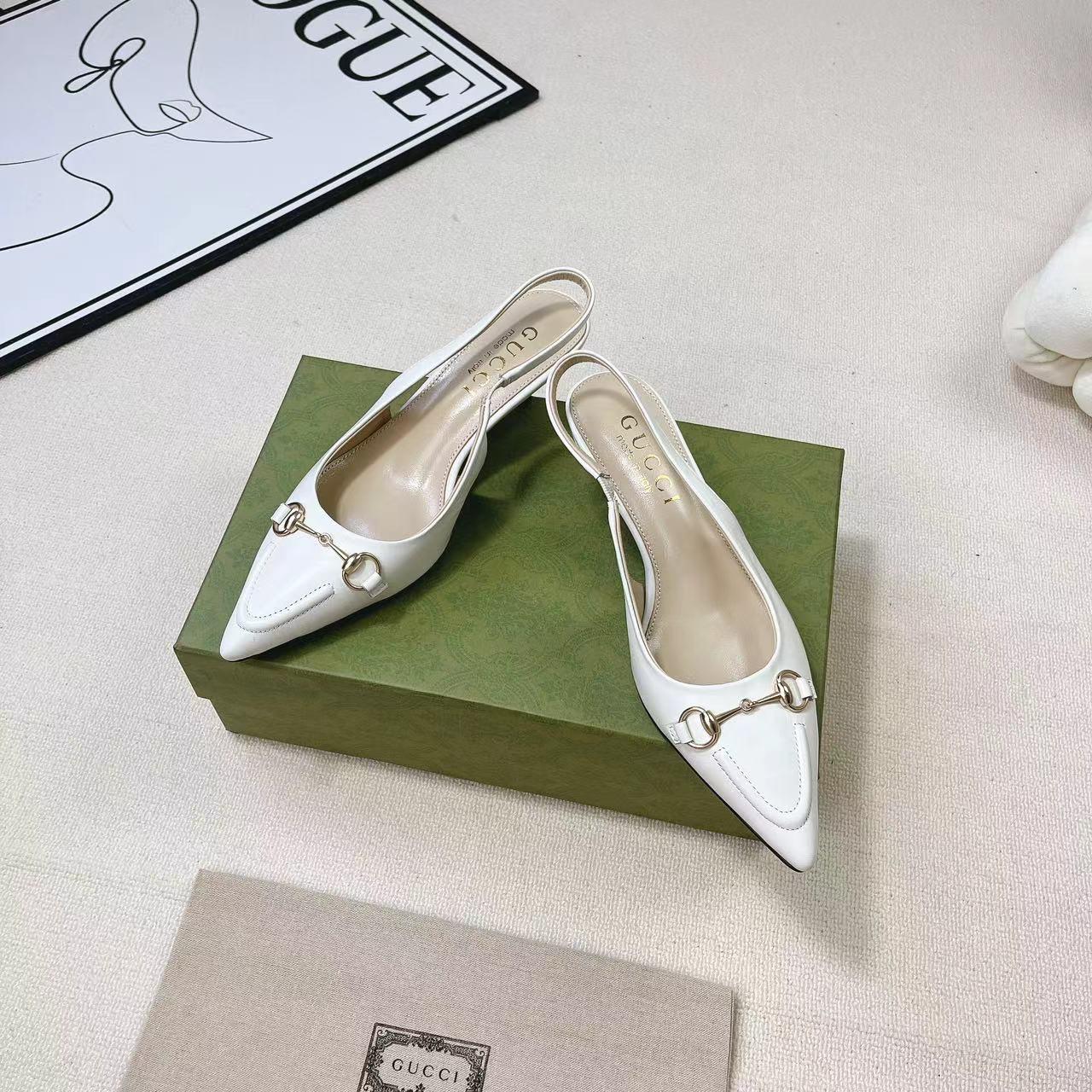 Gucci Women's Horsebit Slingback Pump - PerfectKickZ