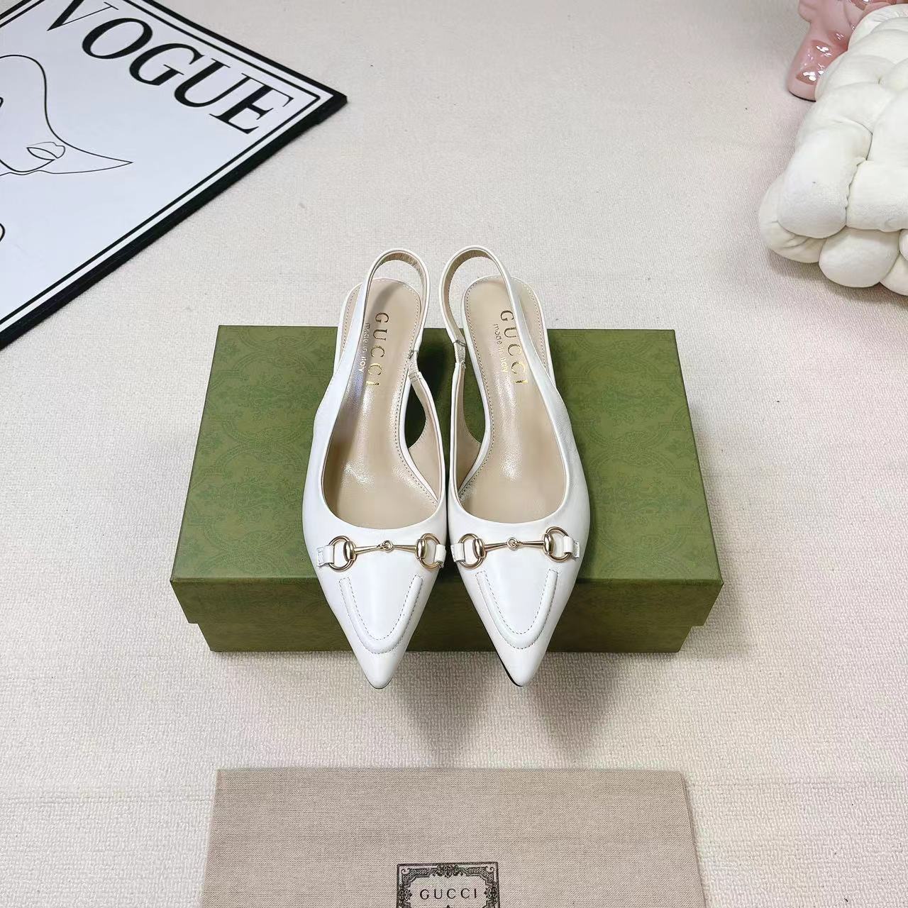 Gucci Women's Horsebit Slingback Pump - PerfectKickZ