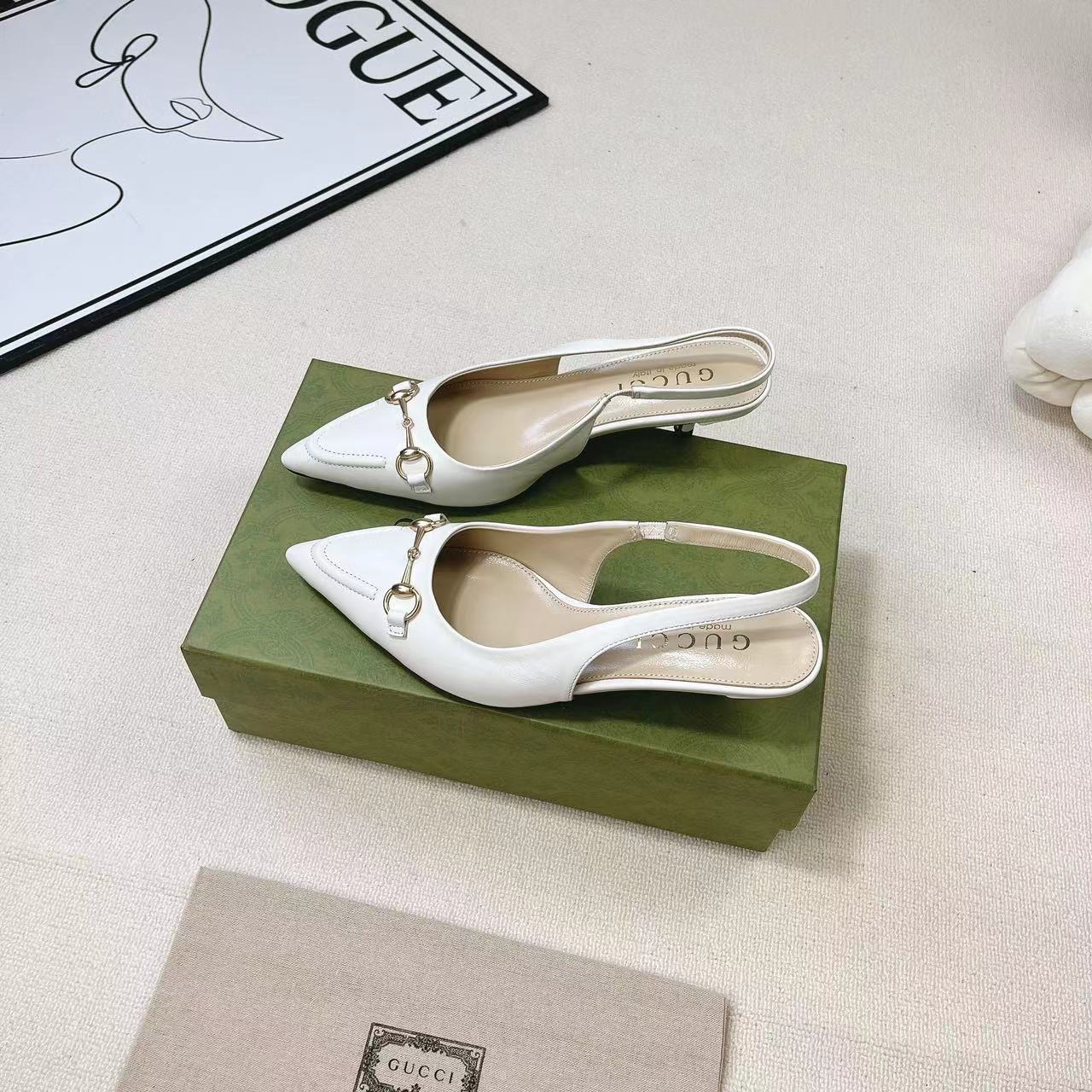 Gucci Women's Horsebit Slingback Pump - PerfectKickZ