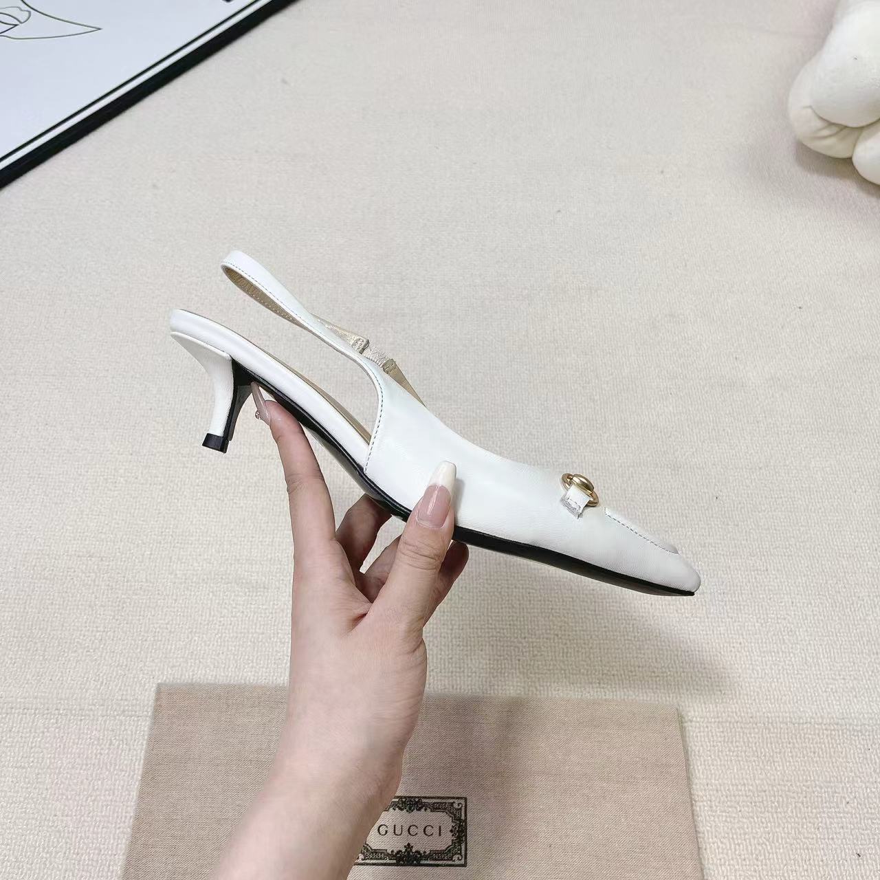 Gucci Women's Horsebit Slingback Pump - PerfectKickZ