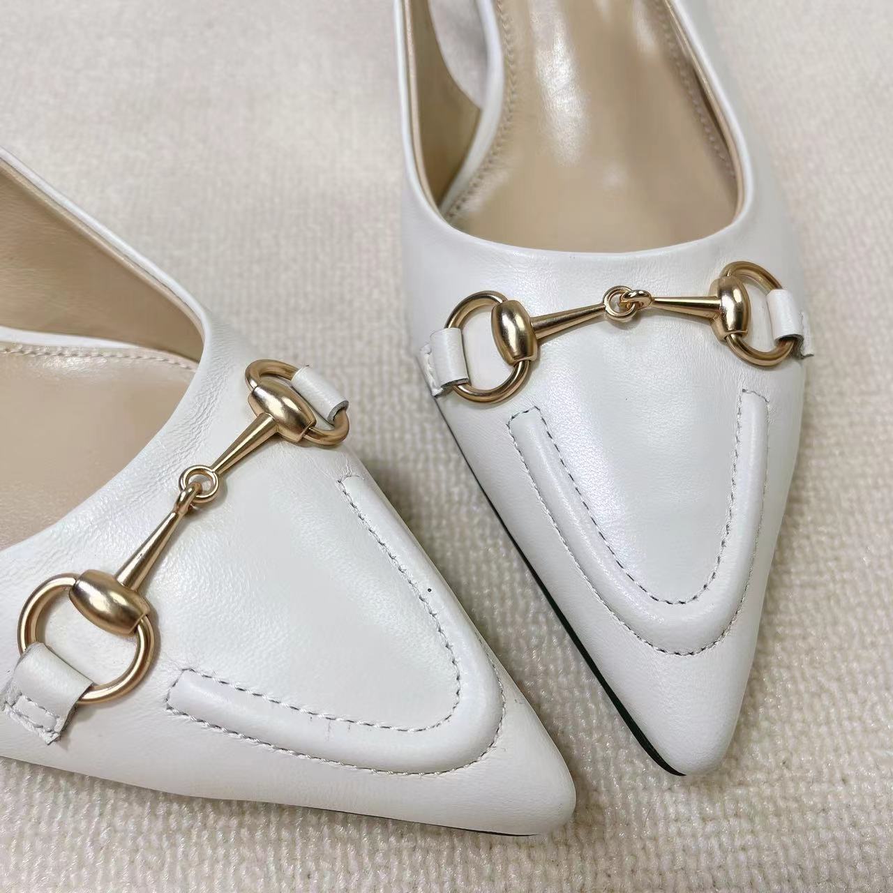 Gucci Women's Horsebit Slingback Pump - PerfectKickZ