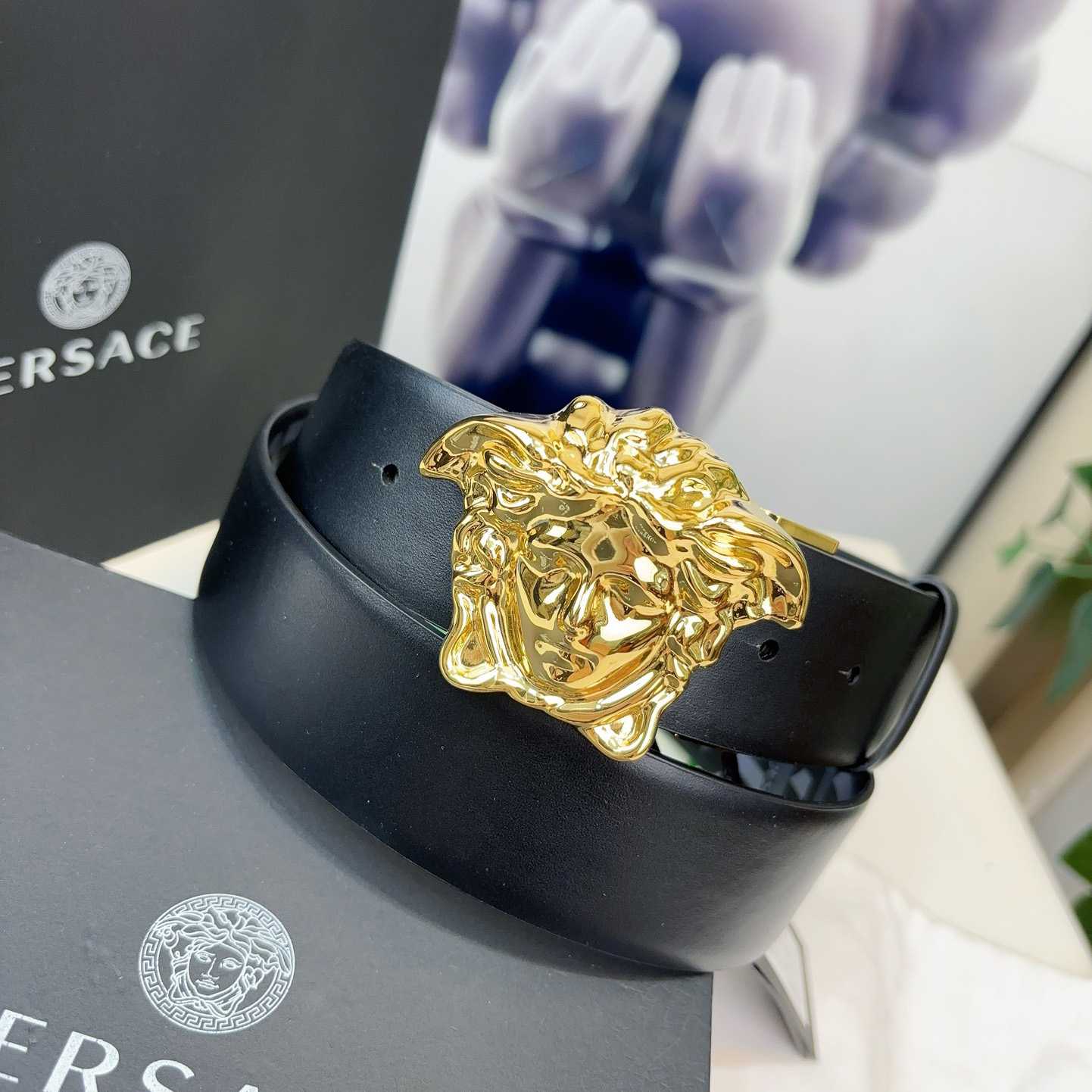Versace Reversible Leather Belt    40mm - PerfectKickZ