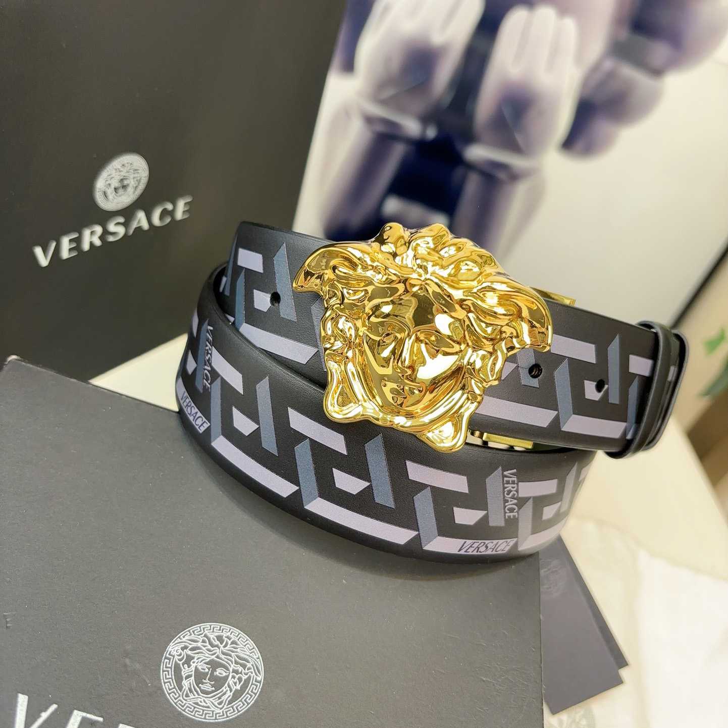 Versace Reversible Leather Belt    40mm - PerfectKickZ