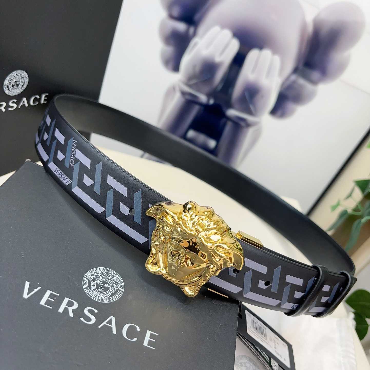 Versace Reversible Leather Belt    40mm - PerfectKickZ