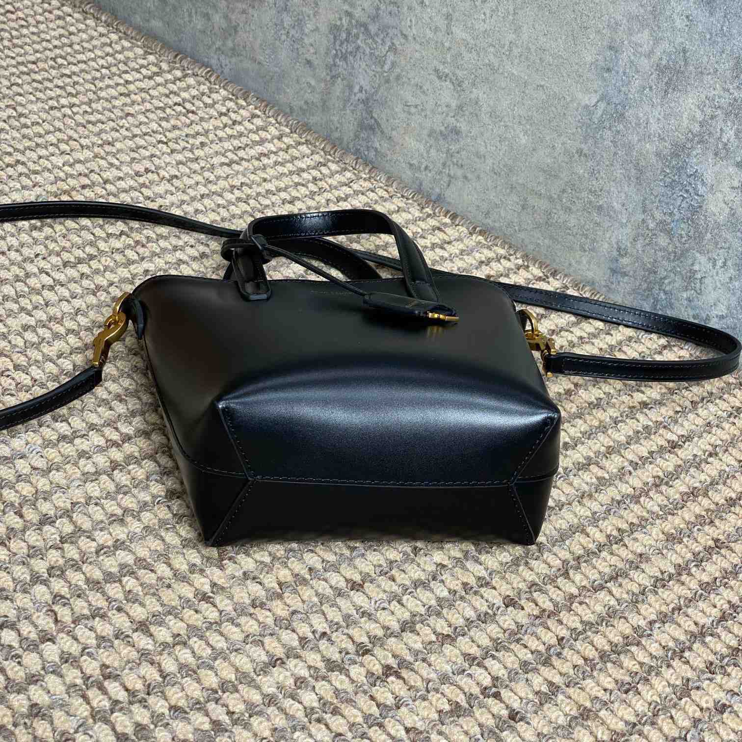 Saint Laurent Mini Toy Shopping Saint Laurent In Box Leather - 