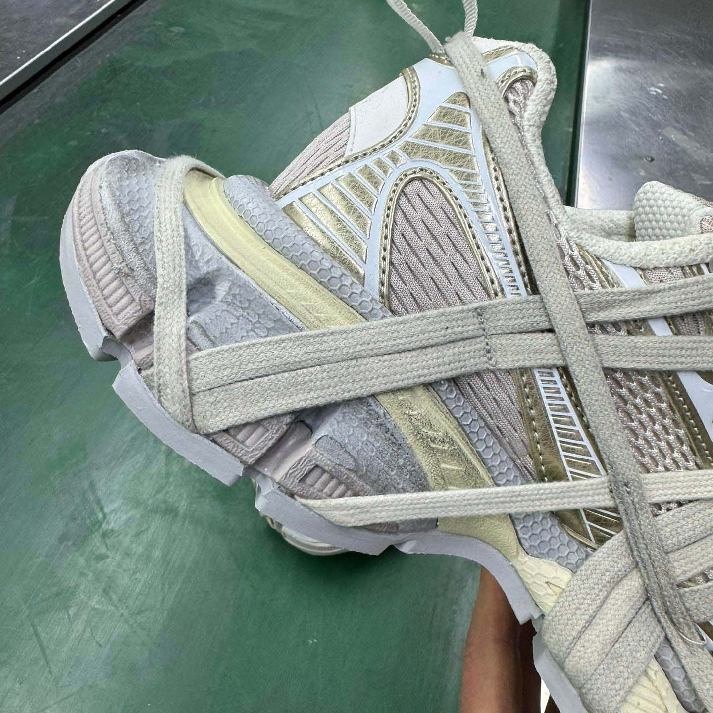 Balenciaga 3XL Extreme Lace Sneaker In Light Beige - PerfectKickZ