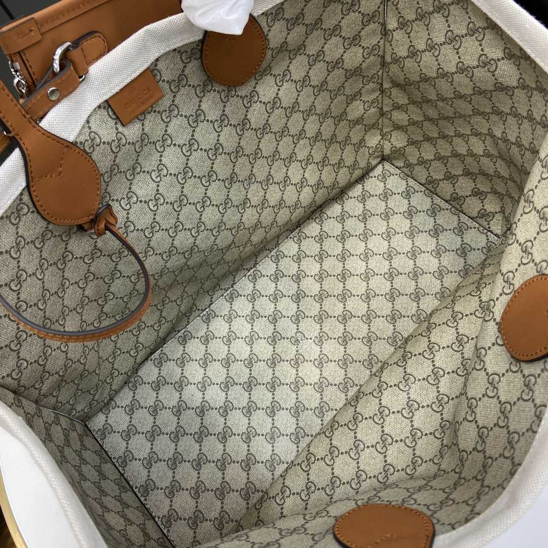 Gucci Medium Tote Bag With Gucci Print - PerfectKickZ