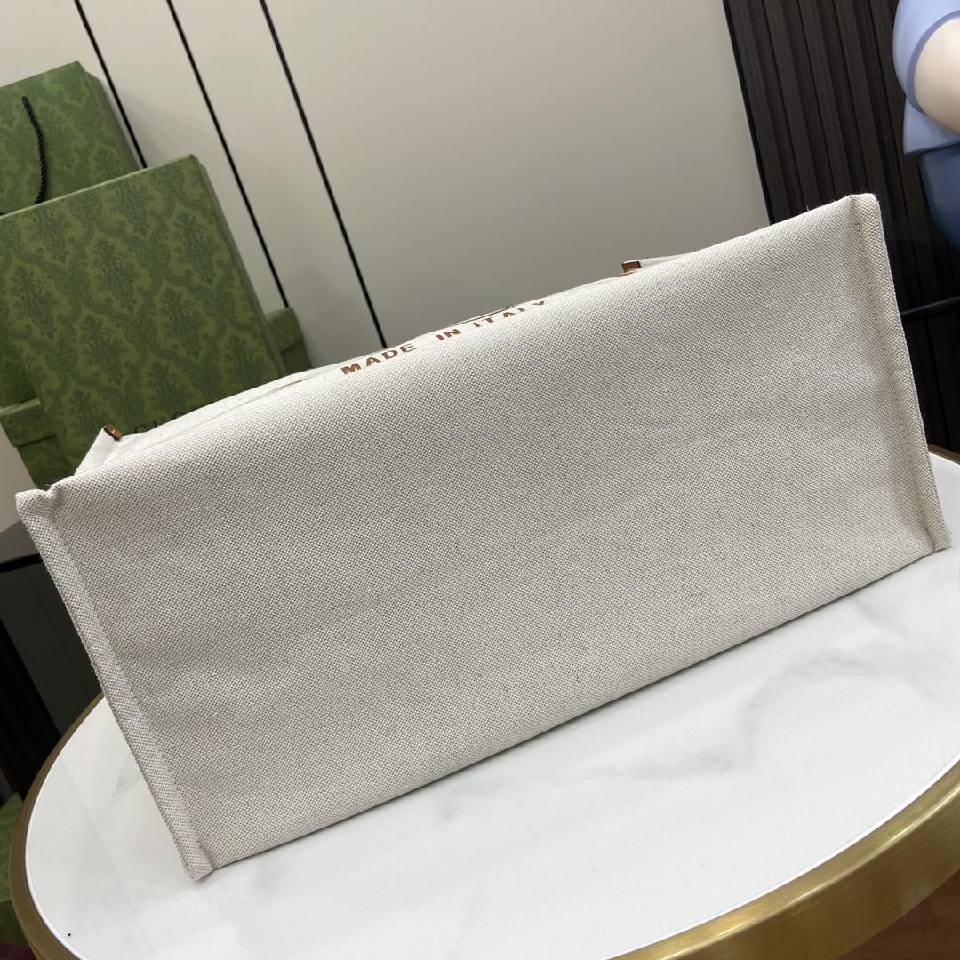 Gucci Medium Tote Bag With Gucci Print - PerfectKickZ