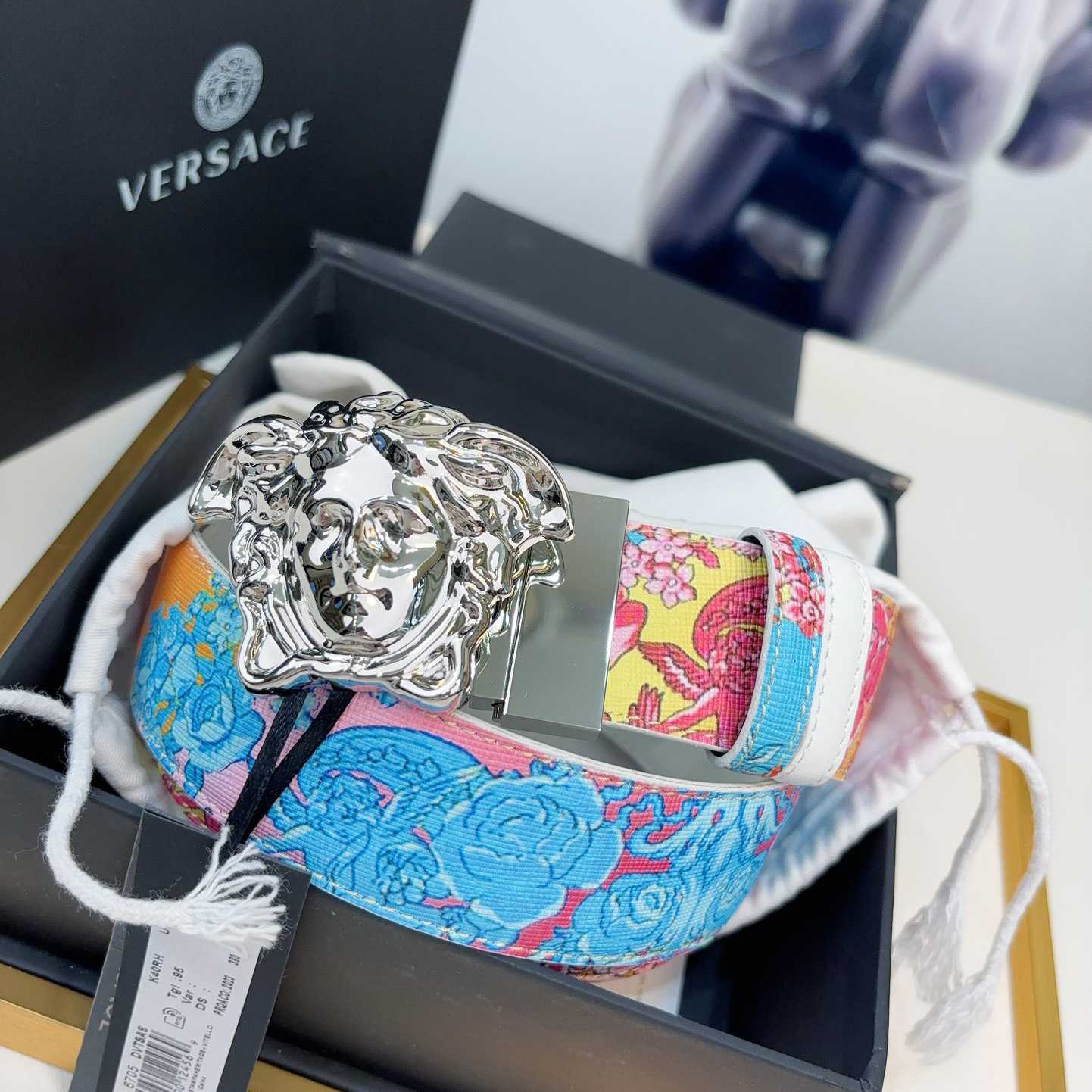 Versace Leather Waist Belt    40mm - PerfectKickZ