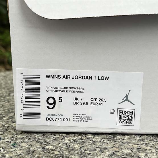 Air Jordan 1 Low WMNS “Jade Smoke” Sneaker    DC0774-001  - PerfectKickZ