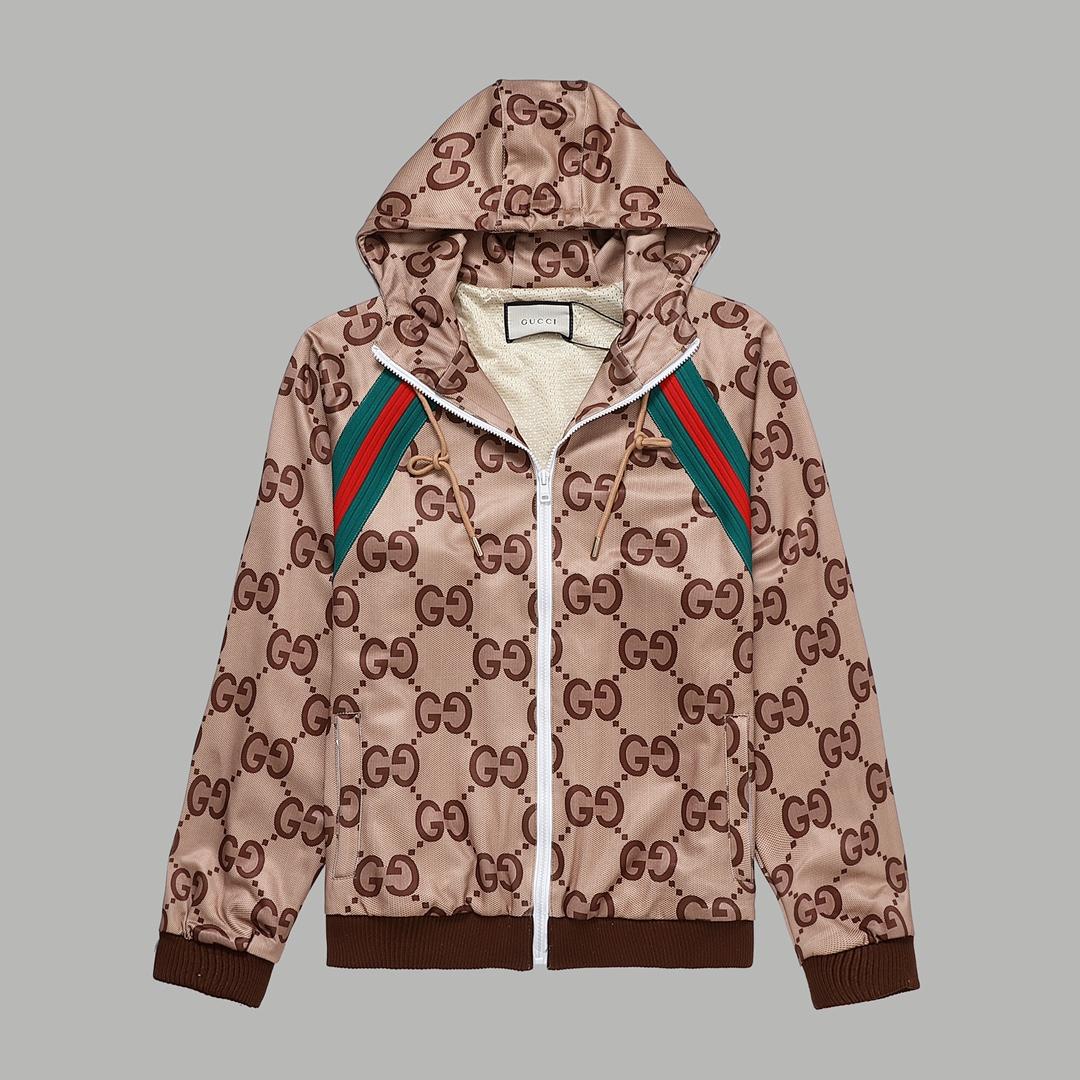Gucci Gg Supreme Hooded Jacket - PerfectKickZ