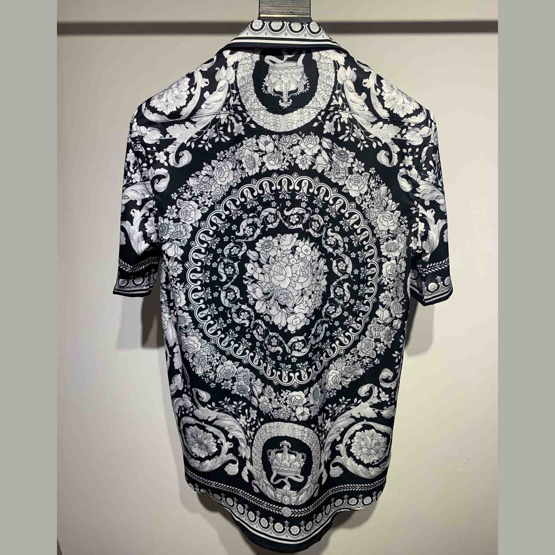 Versace Barocco Print Silk Shirt - PerfectKickZ