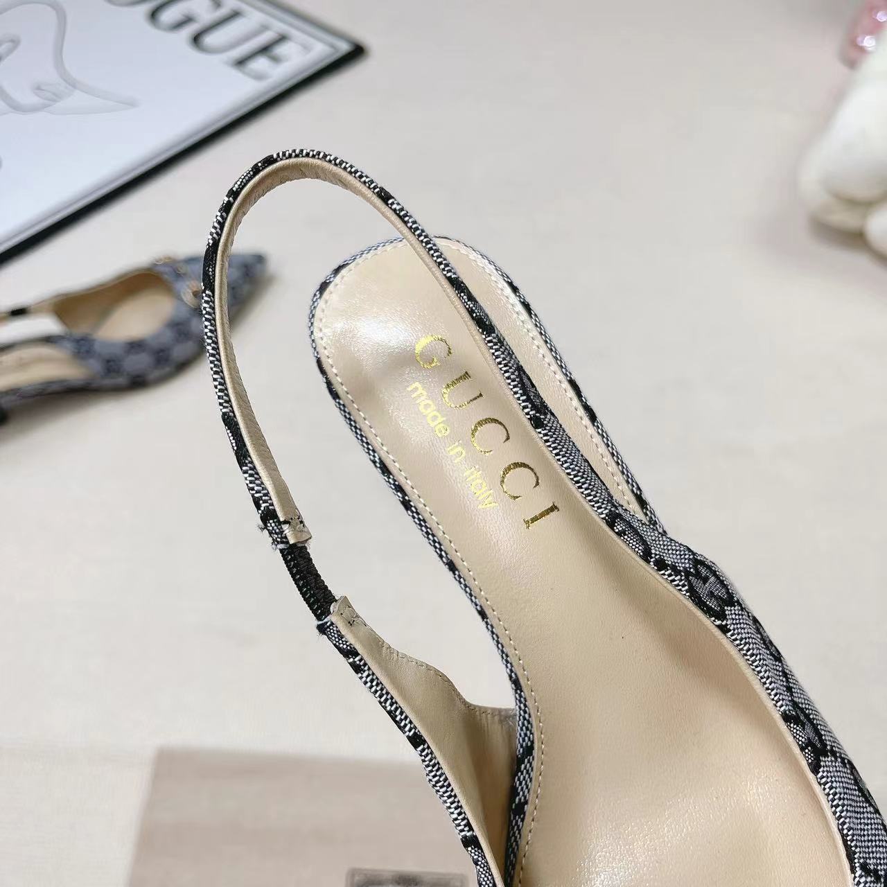 Gucci Women's Horsebit Slingback Pump - PerfectKickZ