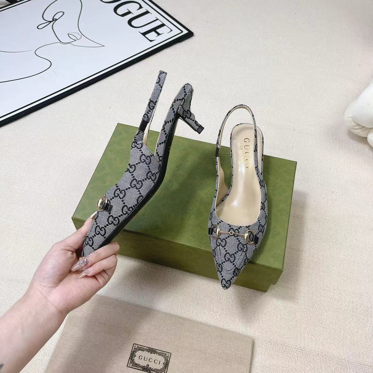 Gucci Women's Horsebit Slingback Pump - PerfectKickZ