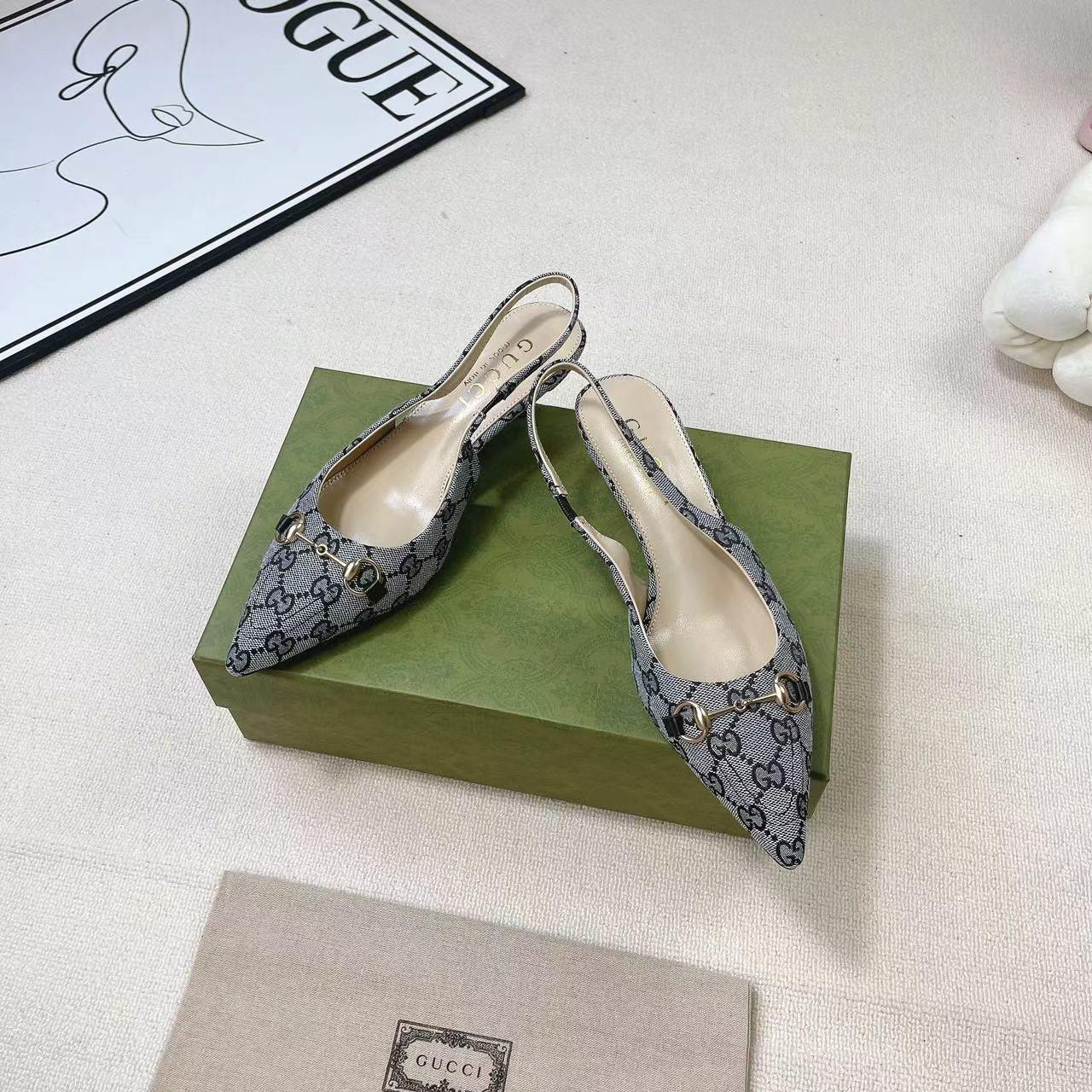 Gucci Women's Horsebit Slingback Pump - PerfectKickZ