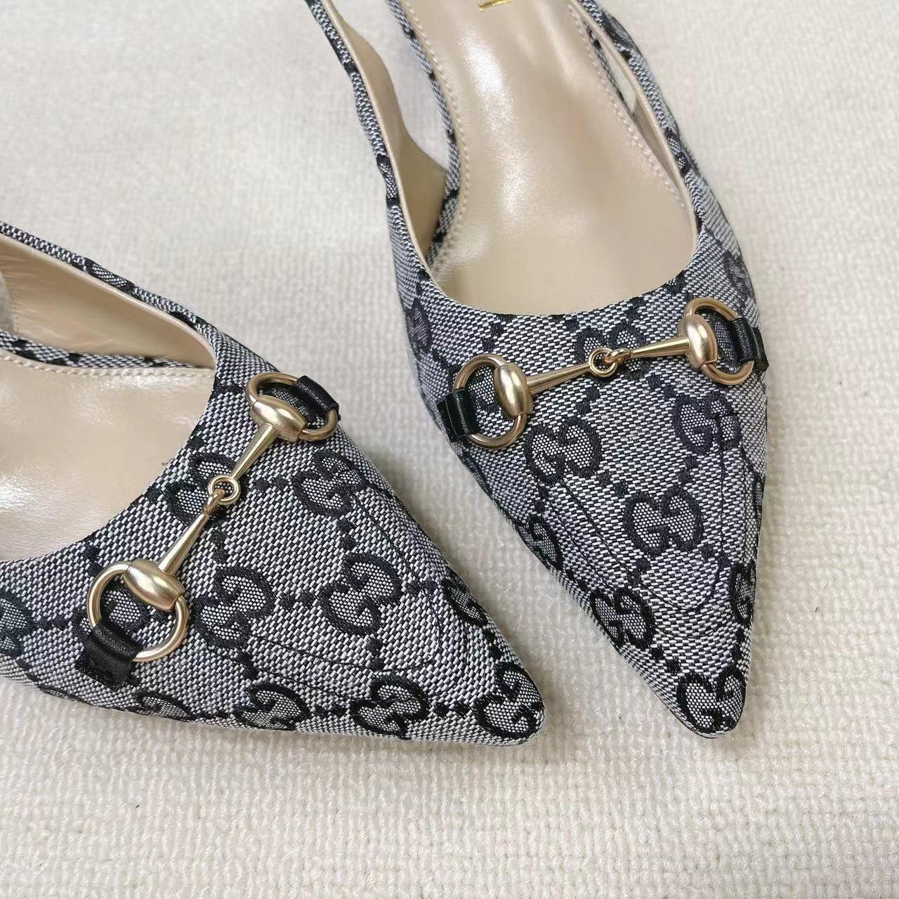 Gucci Women's Horsebit Slingback Pump - PerfectKickZ