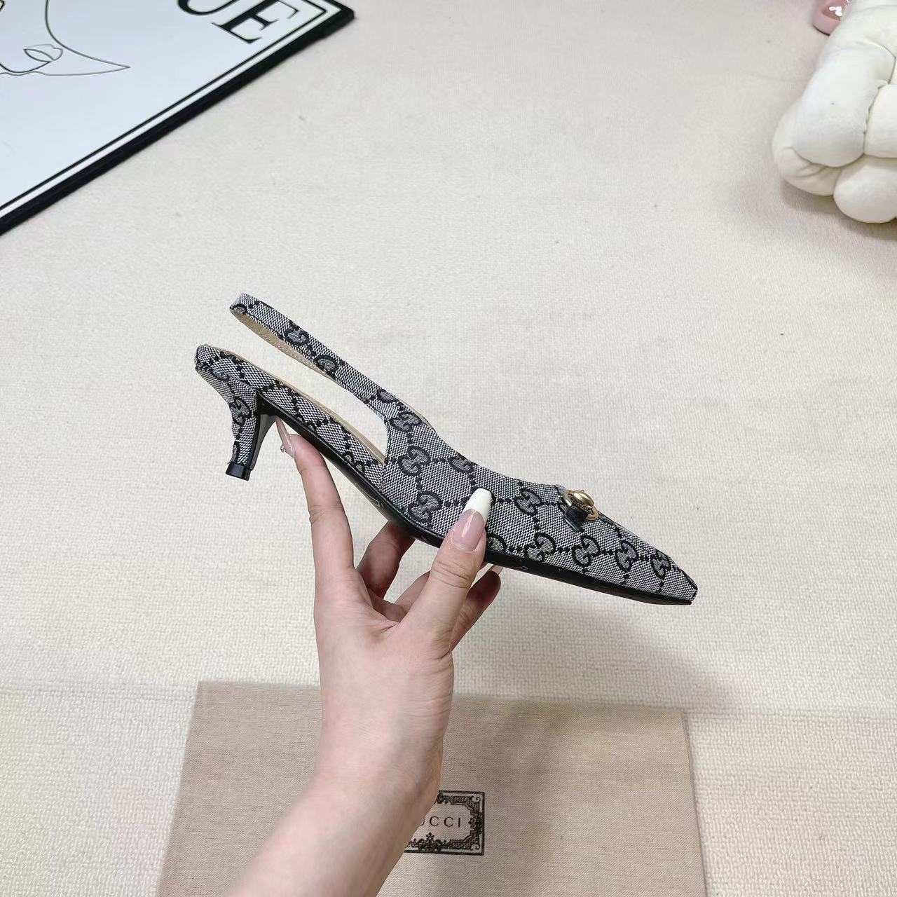 Gucci Women's Horsebit Slingback Pump - PerfectKickZ