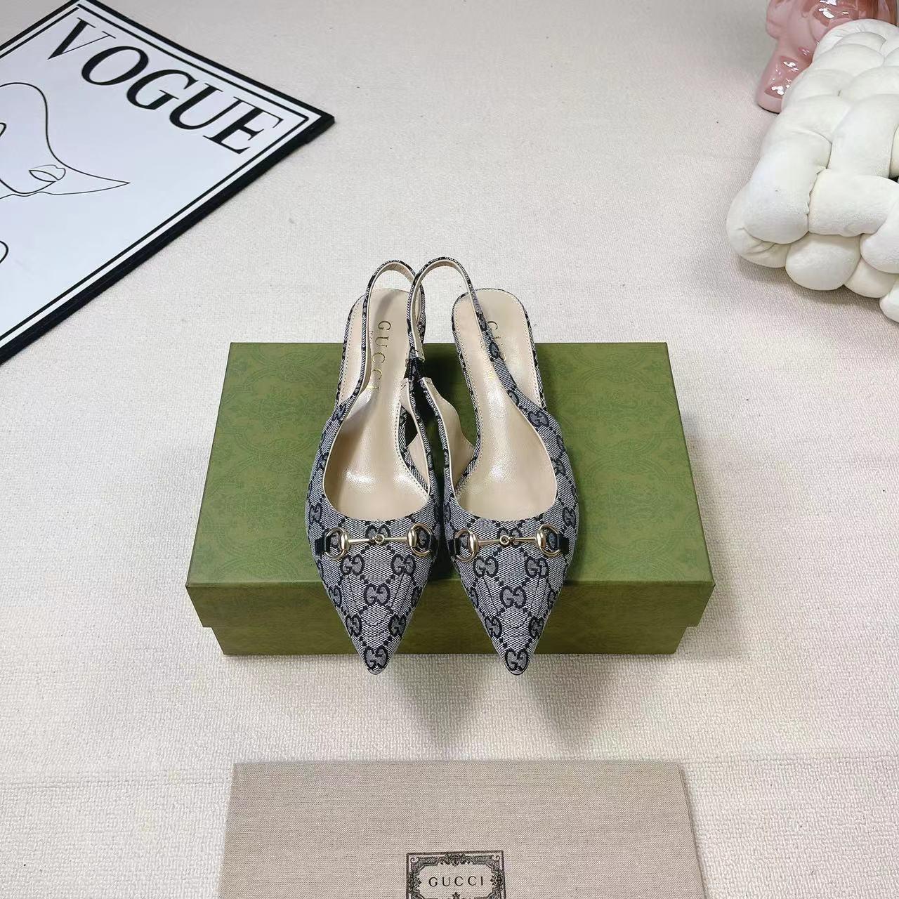 Gucci Women's Horsebit Slingback Pump - PerfectKickZ