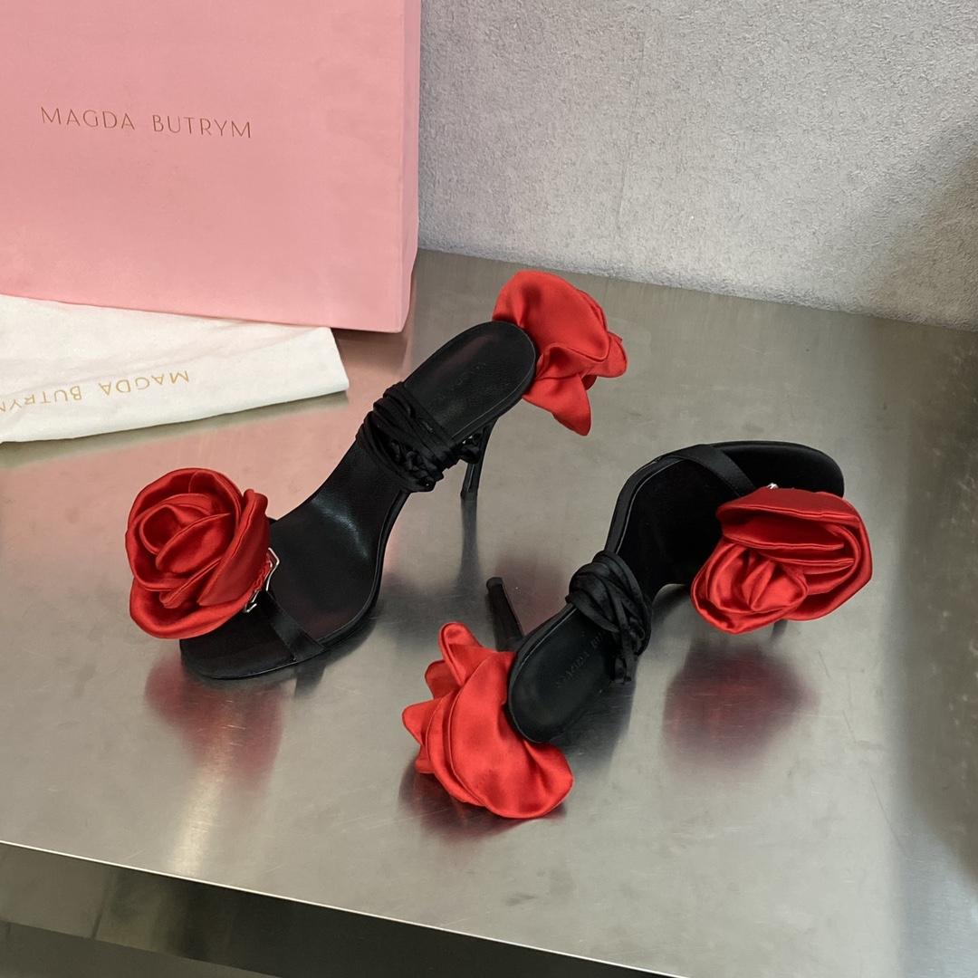 Magda Butrym Flower Heel Sandals - PerfectKickZ