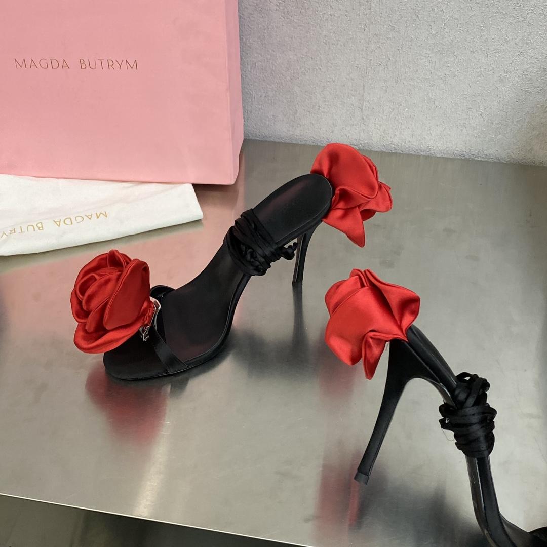 Magda Butrym Flower Heel Sandals - PerfectKickZ