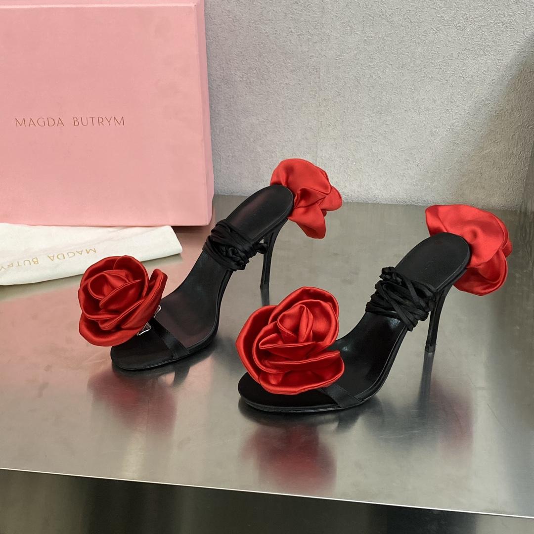 Magda Butrym Flower Heel Sandals - PerfectKickZ
