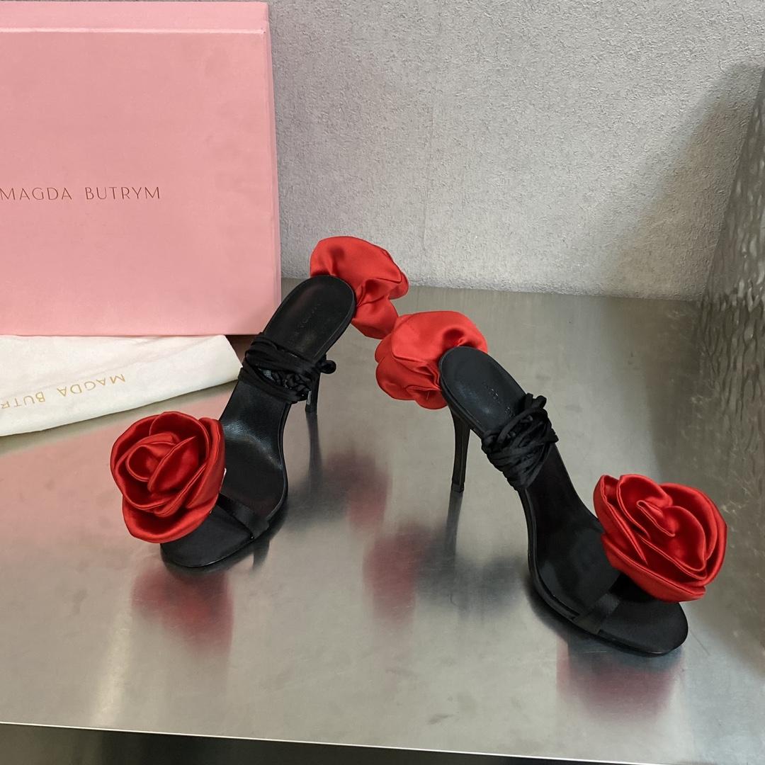 Magda Butrym Flower Heel Sandals - PerfectKickZ