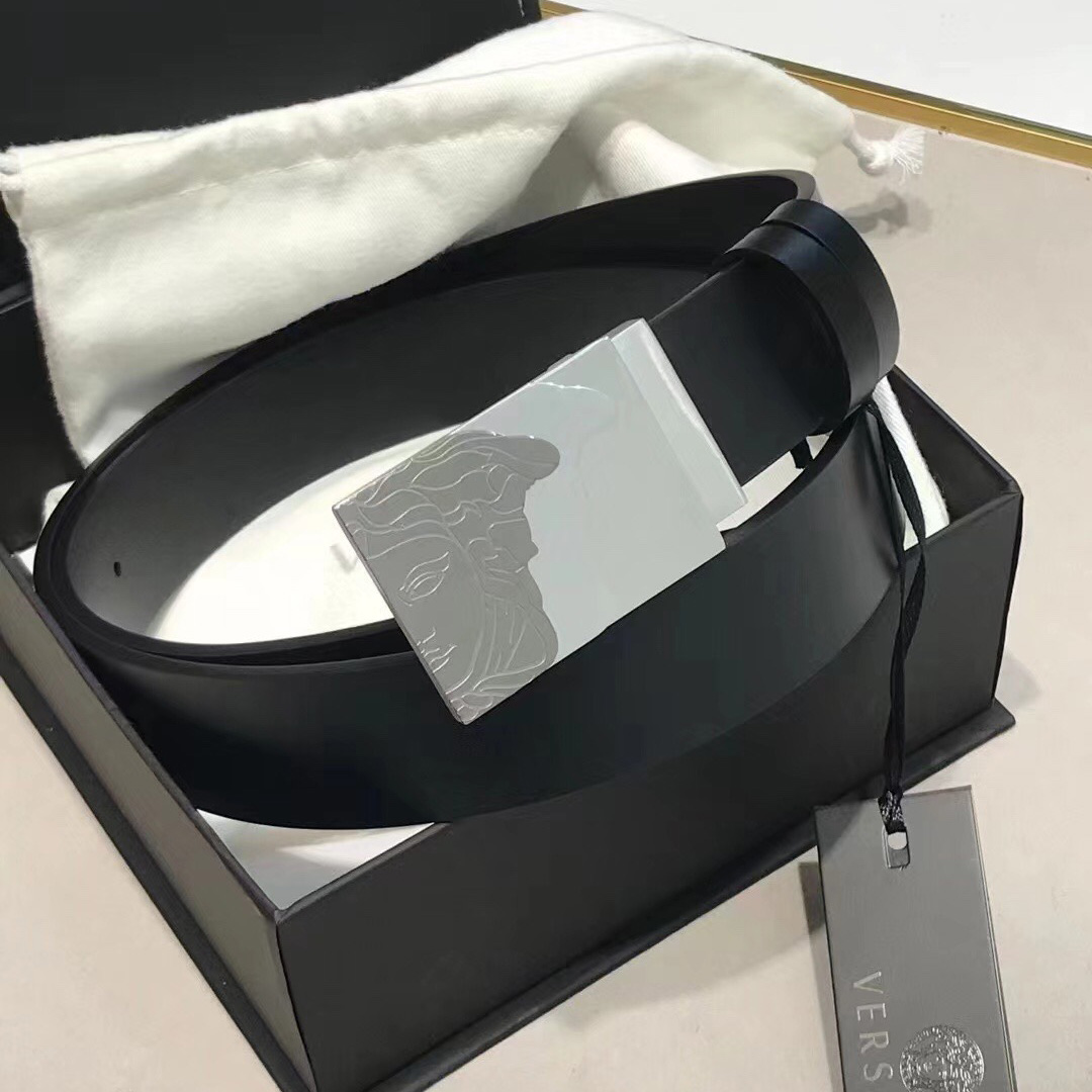 Versace Leather Belt   35mm - PerfectKickZ
