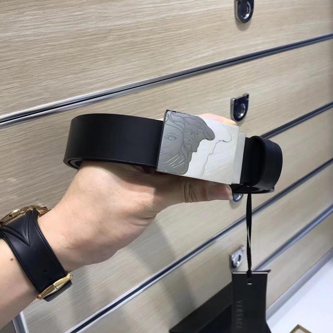 Versace Leather Belt   35mm - PerfectKickZ