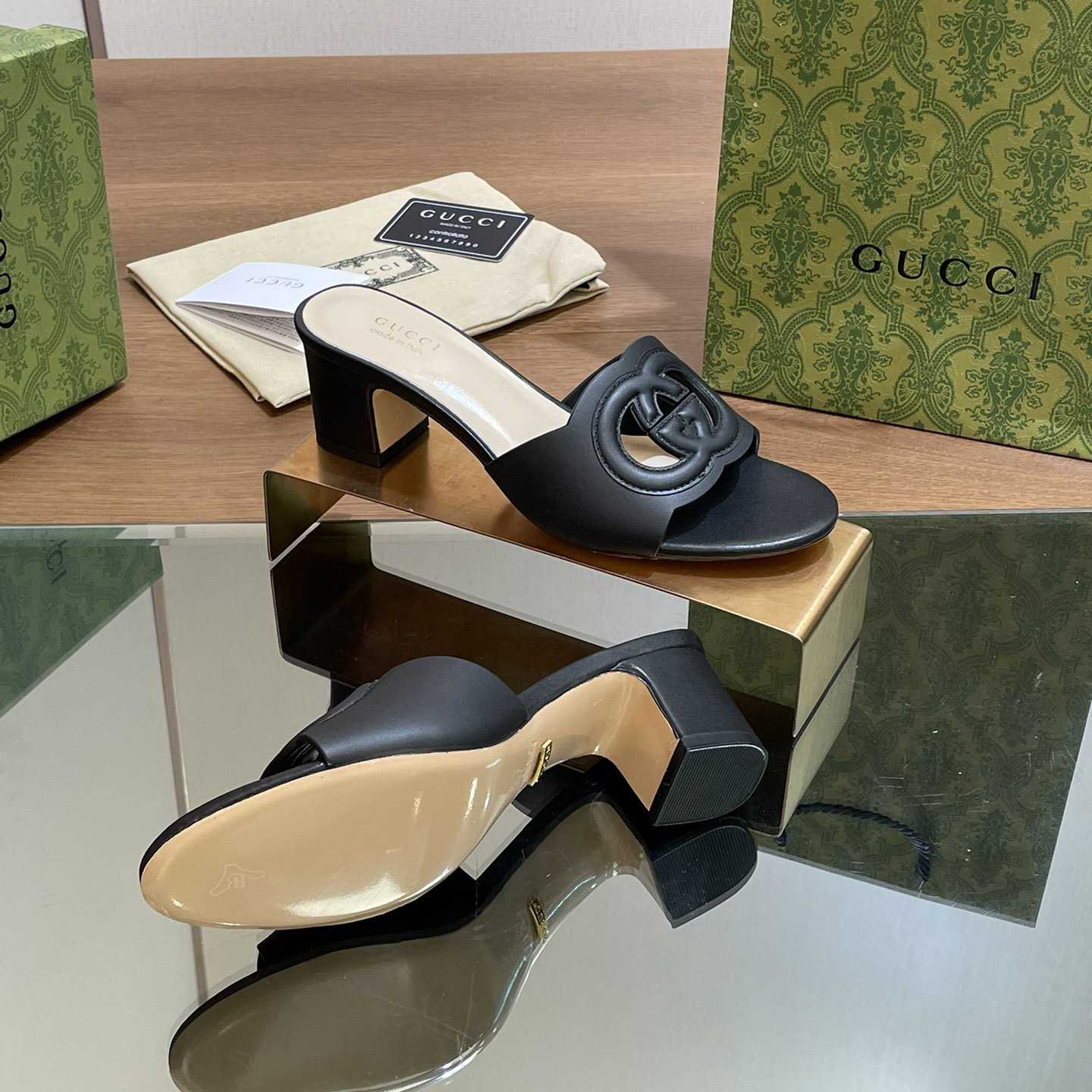 Gucci Women's Interlocking G Slide Sandal  - PerfectKickZ