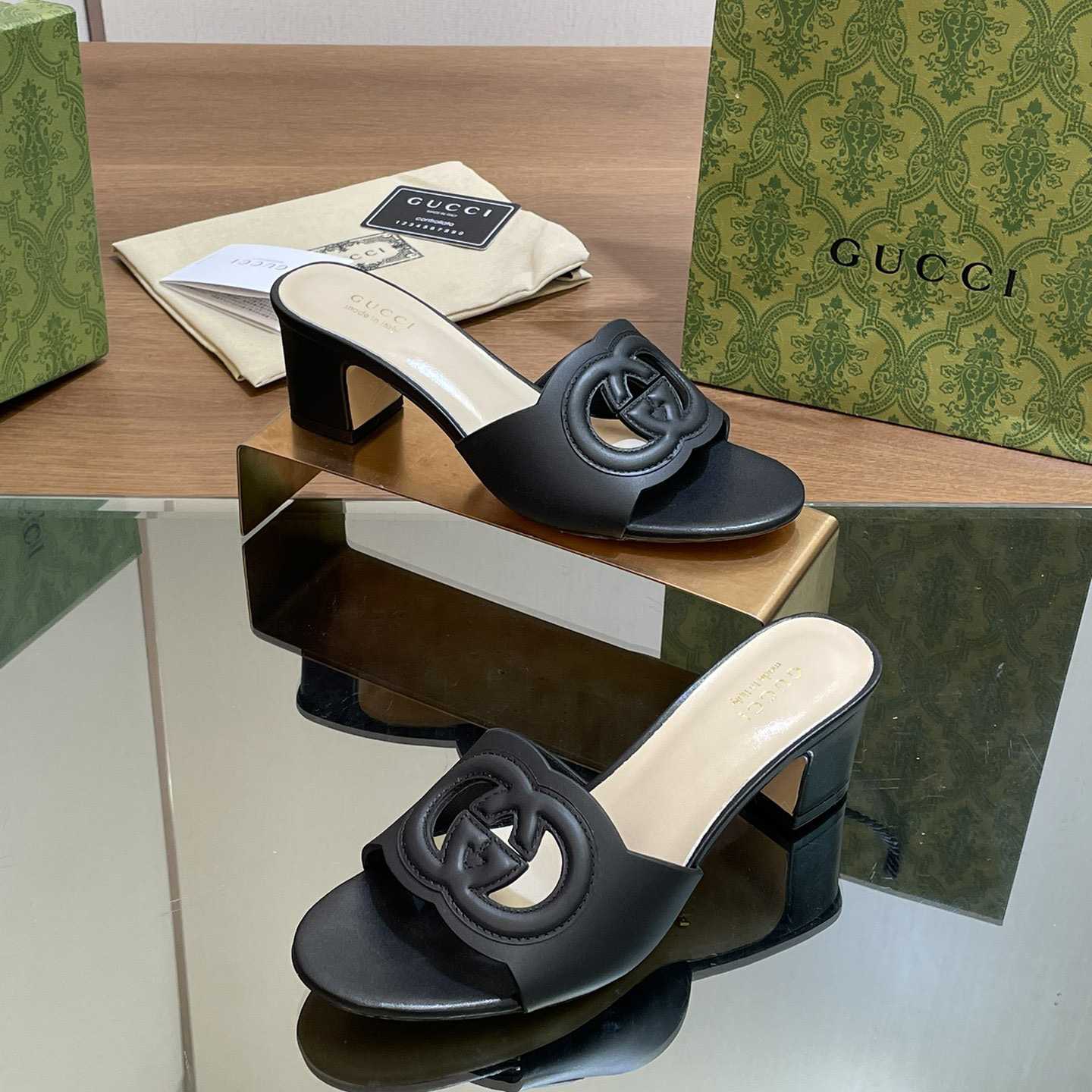 Gucci Women's Interlocking G Slide Sandal  - PerfectKickZ