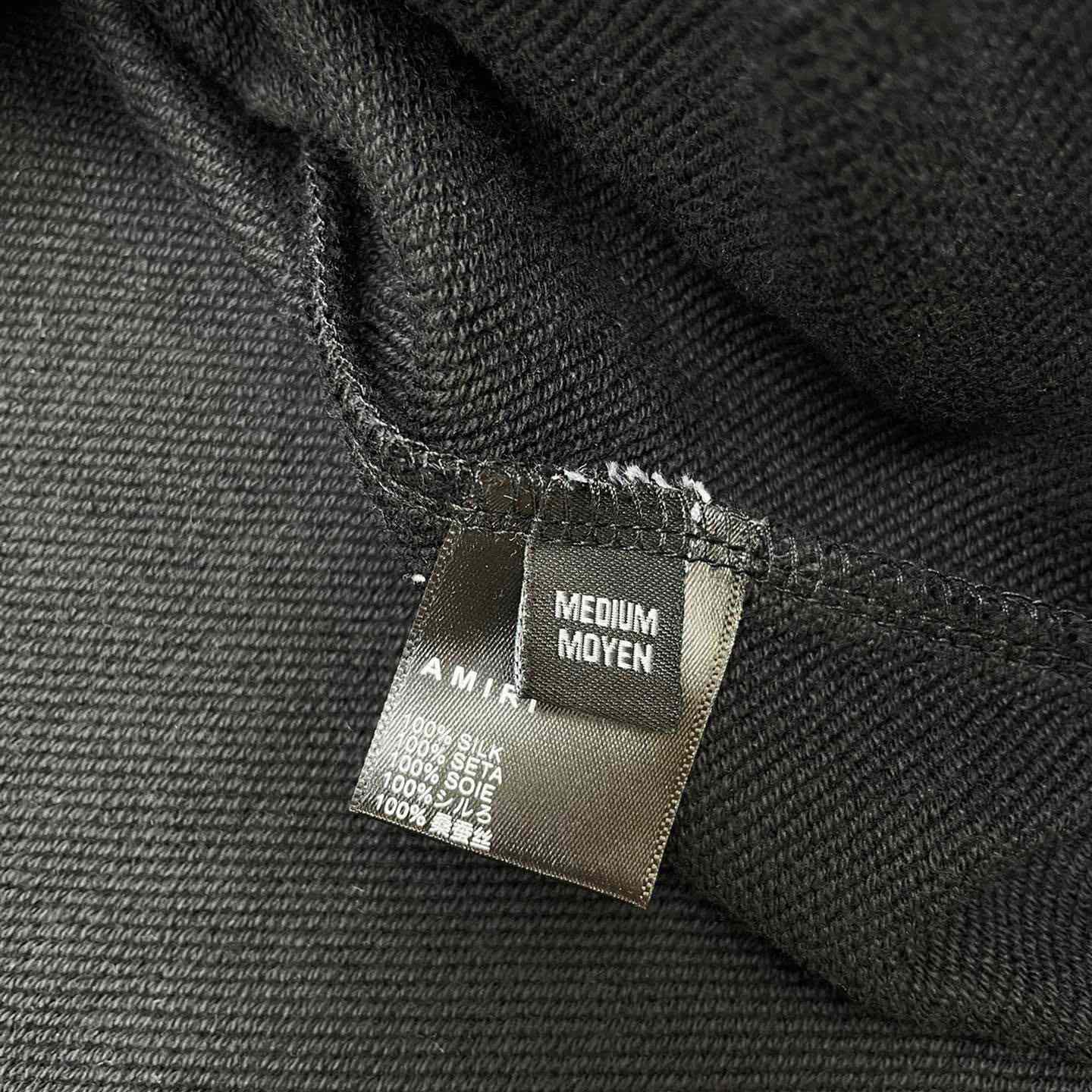 Amiri Logo Patch Drawstring Hoodie - PerfectKickZ