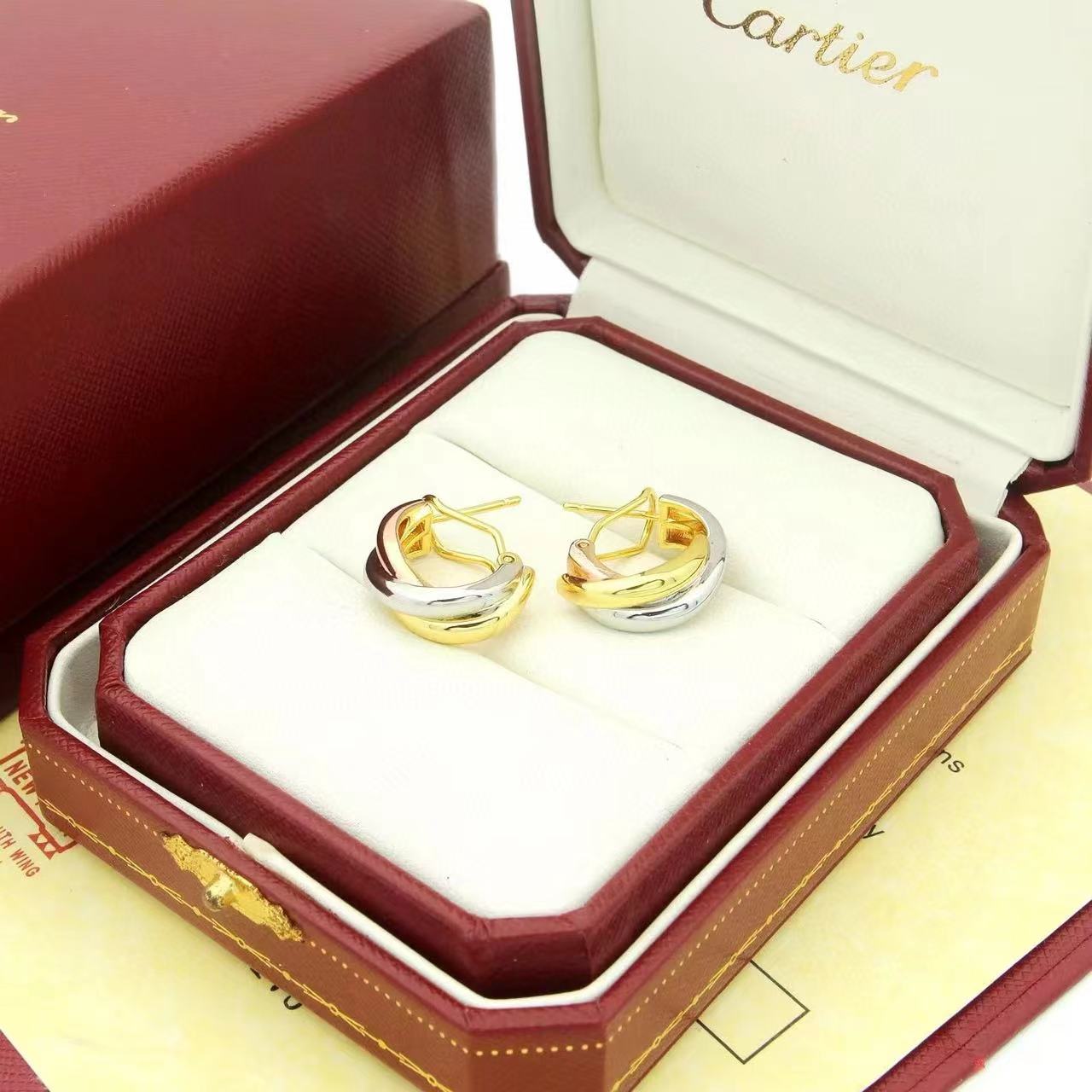 Cartier  'Trinity' Hoop Earrings - PerfectKickZ