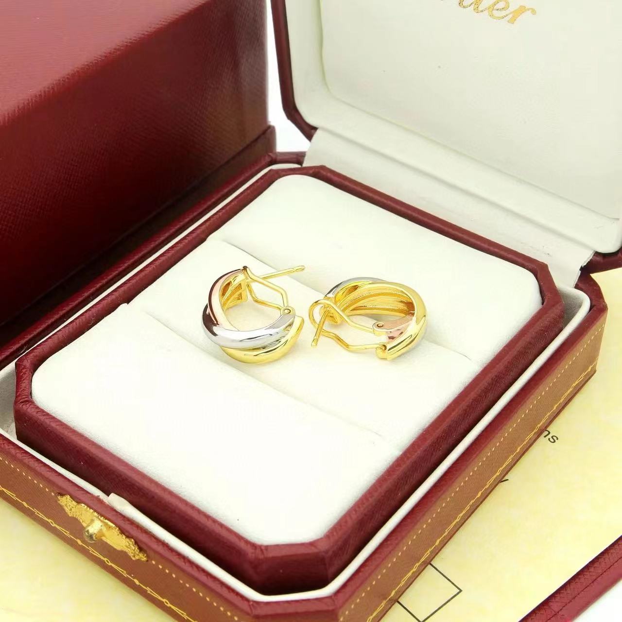 Cartier  'Trinity' Hoop Earrings - PerfectKickZ