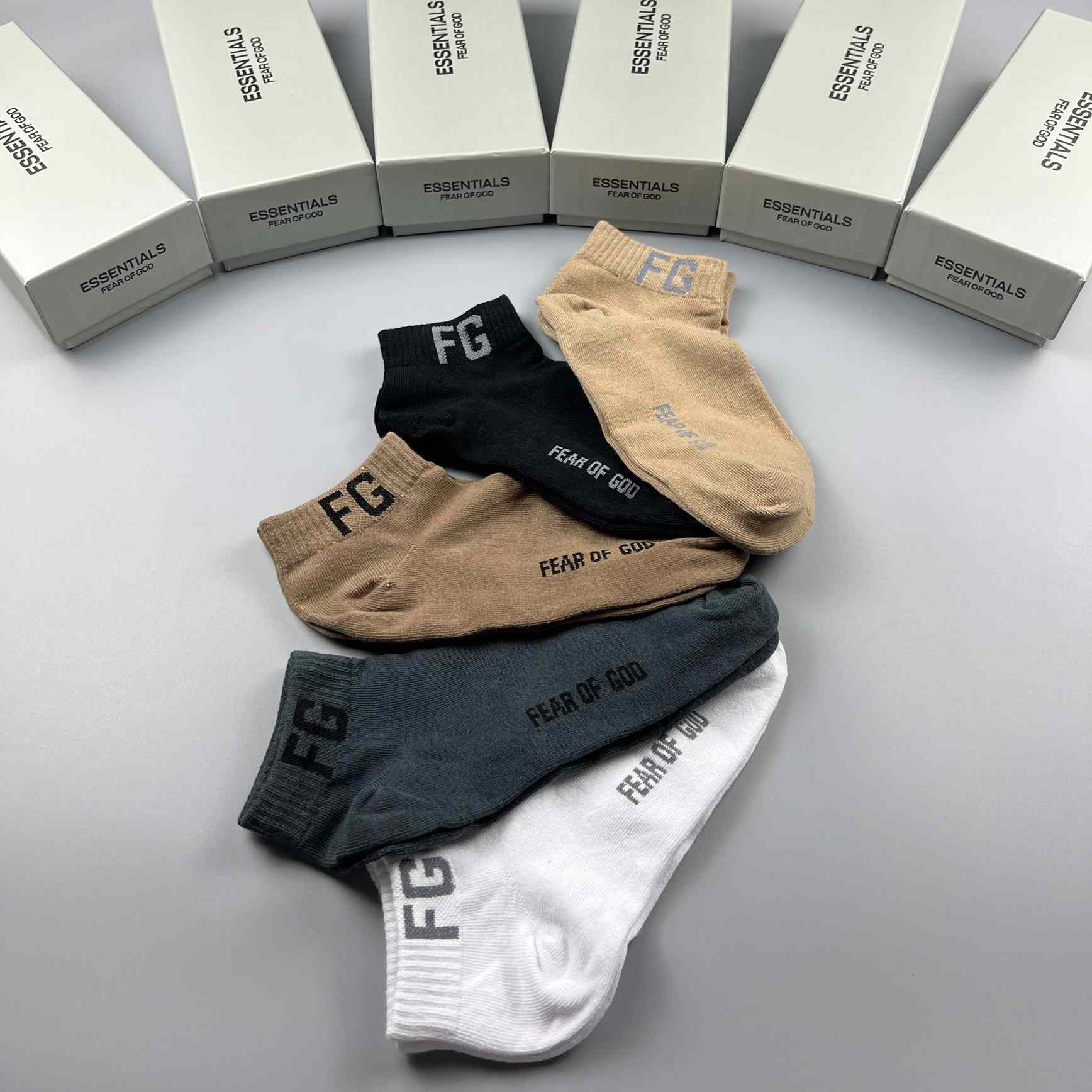 Fear Of God Essential FG Socks /Box - PerfectKickZ