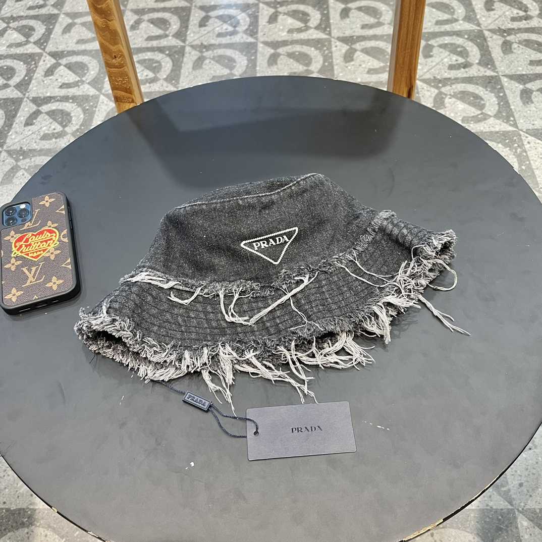 Prada Denim Bucket Hat - PerfectKickZ