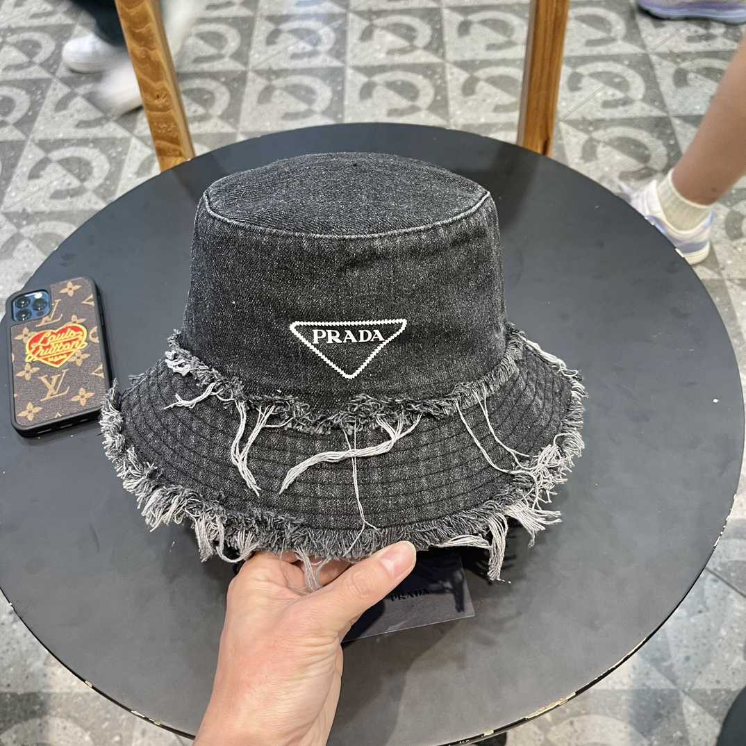 Prada Denim Bucket Hat - PerfectKickZ