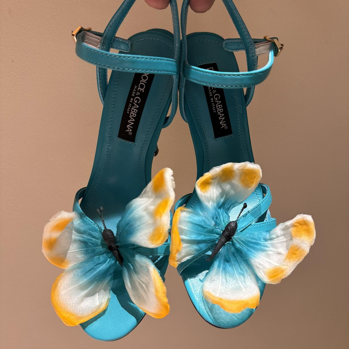 Dolce & Gabbana Butterfly Appliqué Sandals - 