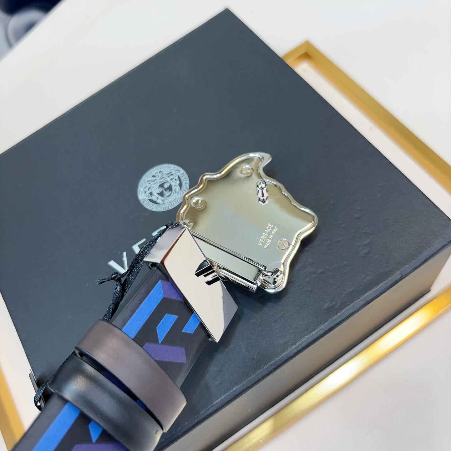 Versace Reversible Leather Belt    40mm - PerfectKickZ