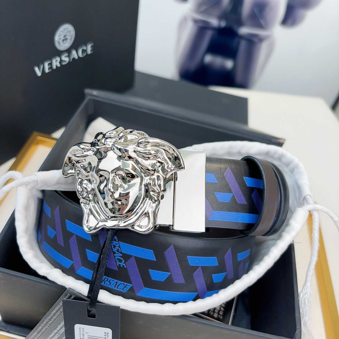 Versace Reversible Leather Belt    40mm - PerfectKickZ