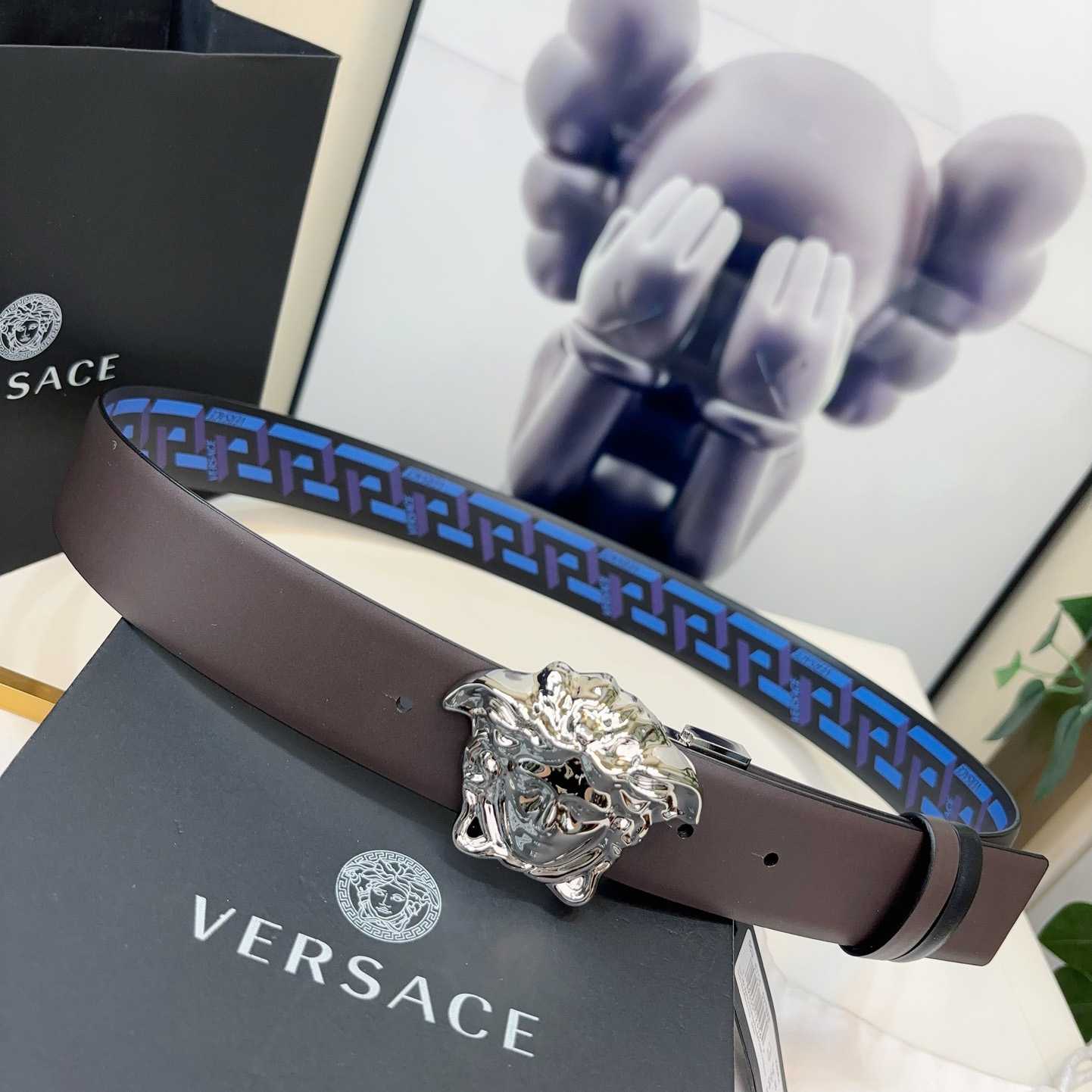 Versace Reversible Leather Belt    40mm - PerfectKickZ