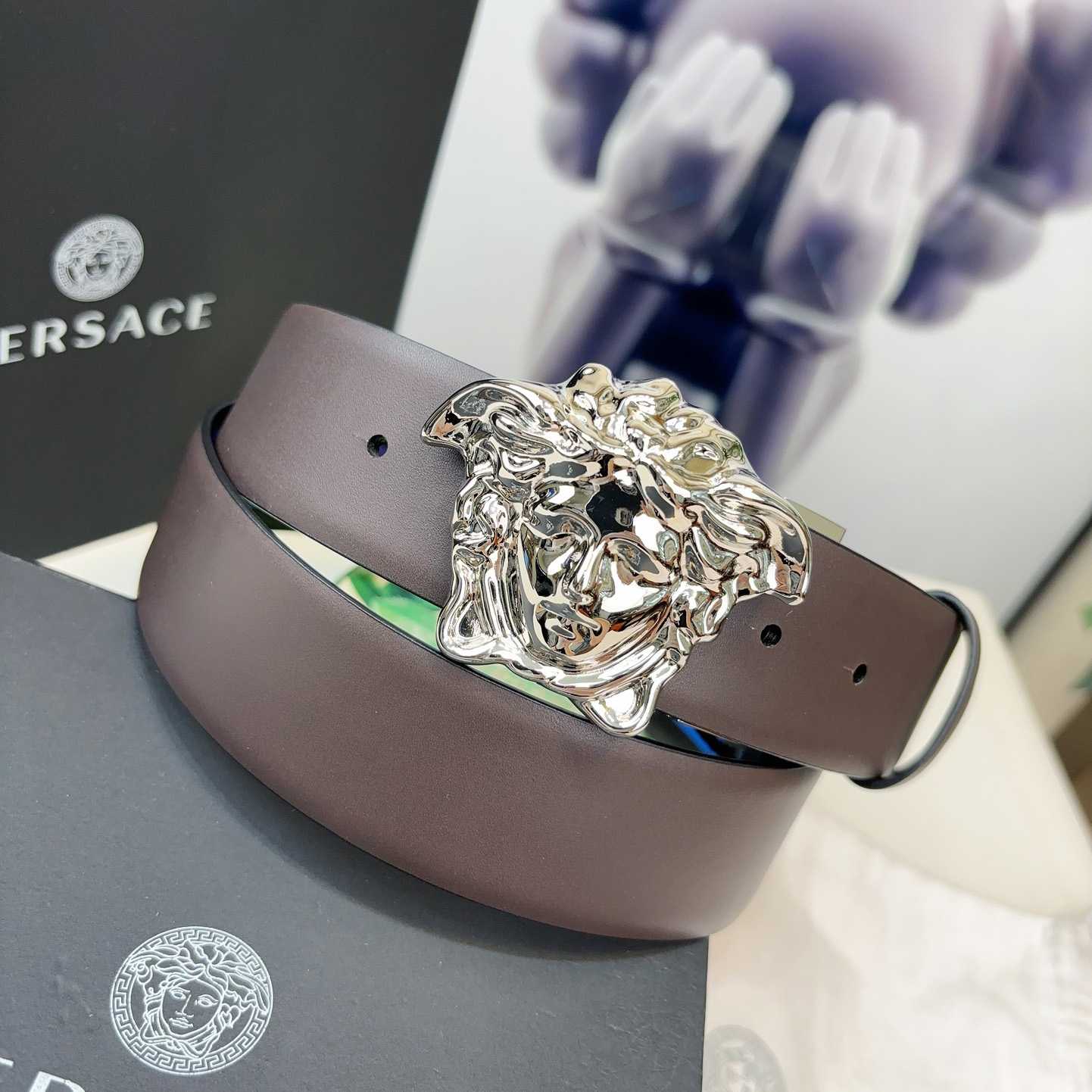 Versace Reversible Leather Belt    40mm - PerfectKickZ