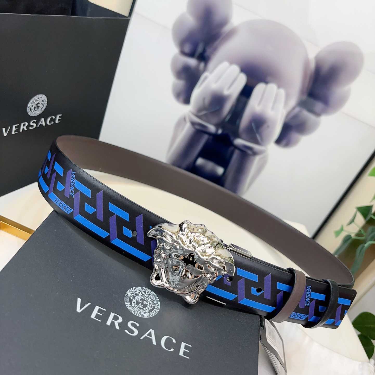 Versace Reversible Leather Belt    40mm - PerfectKickZ
