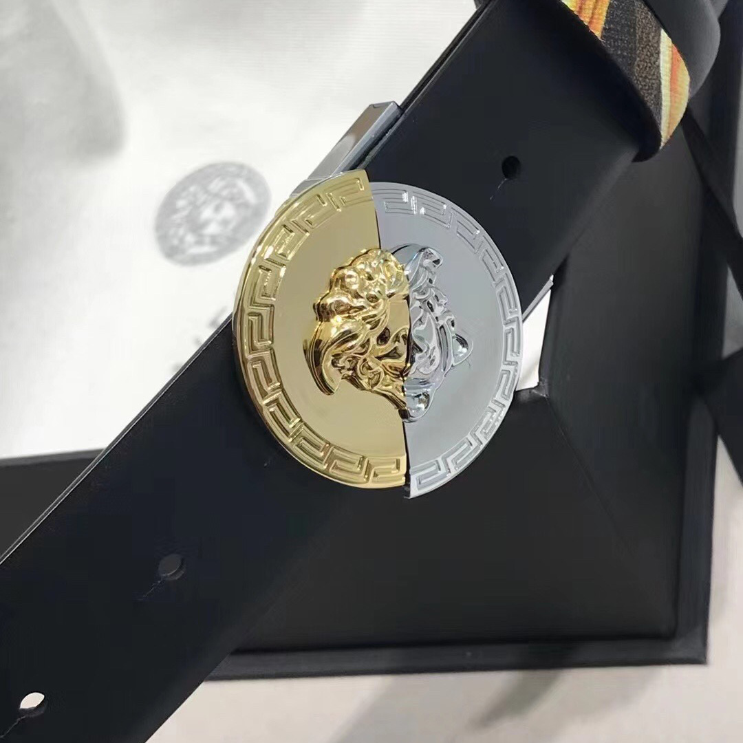 Versace Leather Belt   35mm - PerfectKickZ