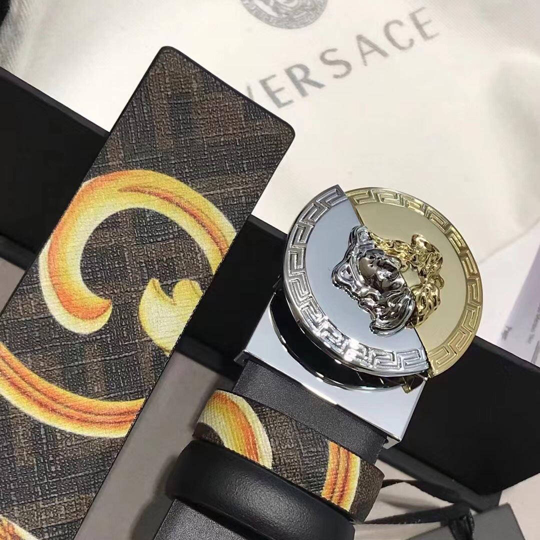 Versace Leather Belt   35mm - PerfectKickZ