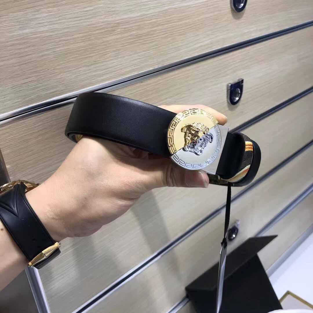 Versace Leather Belt   35mm - PerfectKickZ