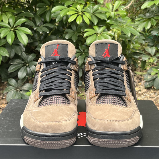 Travis Scott x Air Jordan 4 Retro Brown TS Sneakers    AJ4-766302 - PerfectKickZ