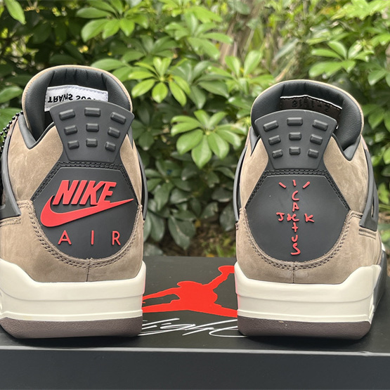 Travis Scott x Air Jordan 4 Retro Brown TS Sneakers    AJ4-766302 - PerfectKickZ